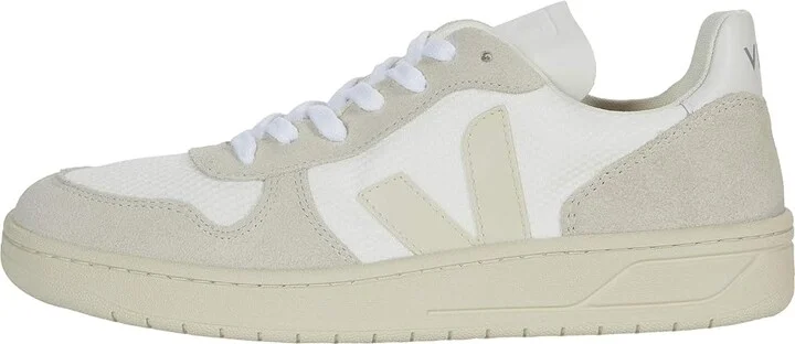 VEJA V-10 Men's Shoes B-Mesh White/Natural/Pierre : EU 39 (US Men's 6) M, Suede/Leather - Image 6
