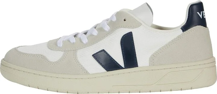 VEJA V-10 Men's Shoes B-Mesh White/Nautico : EU 39 (US Men's 6) M, Suede/Leather - Image 6