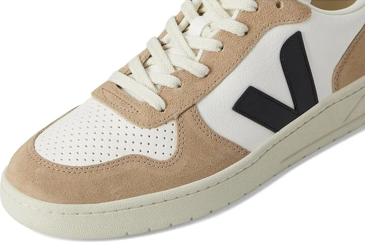 VEJA V-10 Men's Shoes Extra White/Black/Sahara : EU 40 (US Men's 7) M, Suede/Leather - Image 7