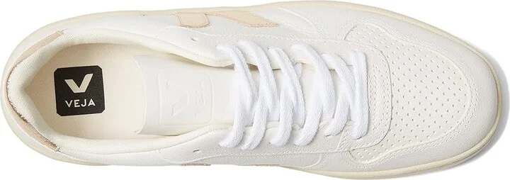VEJA V-10 Men's Shoes Extra White/Platine : EU 45 (US Men's 11.5) M, Suede/Leather - Image 2