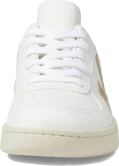VEJA V-10 Men's Shoes Extra White/Platine : EU 45 (US Men's 11.5) M, Suede/Leather - Image 5