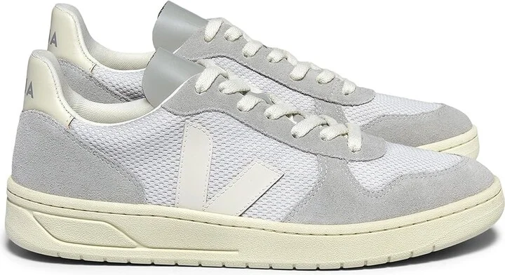 VEJA V-10 Men's Shoes Light Grey/Pierre : EU 39 (US Men's 6) M, Suede/Leather - Image 3
