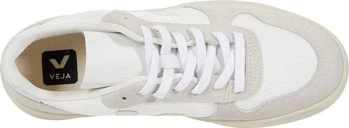 VEJA V-10 Women's Shoes B-Mesh White/Natural/Pierre : EU 35 (US Women's 4) M, Leather - Image 2