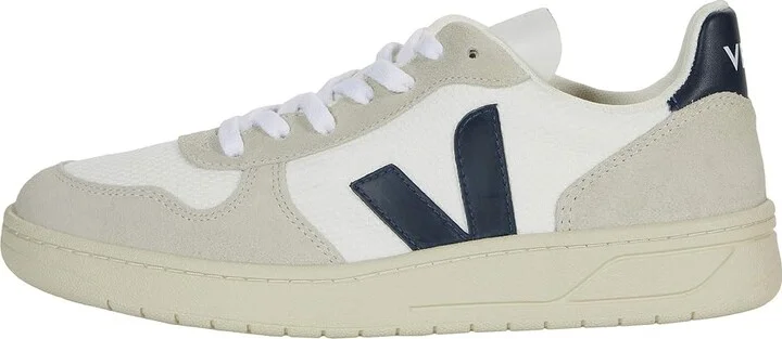 VEJA V-10 Women's Shoes B-Mesh White/Nautico : EU 35 (US Women's 4) M, Leather - Image 6