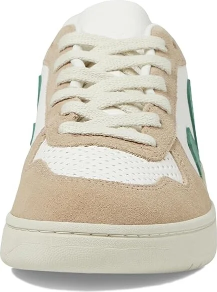VEJA V-10 Women's Shoes Extra White/Emeraude/Sahara : EU 41 (US Women's 10) M, Suede - Image 5