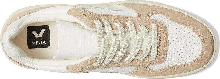 VEJA V-10 Women's Shoes Extra White/Natural/Sahara : EU 35 (US Women's 4) M, Leather - Image 2