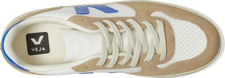 VEJA V-10 Women's Shoes Extra White/Paros/Sahara : EU 35 (US Women's 4) M, Suede - Image 2