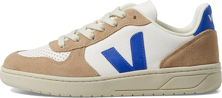 VEJA V-10 Women's Shoes Extra White/Paros/Sahara : EU 35 (US Women's 4) M, Suede - Image 6