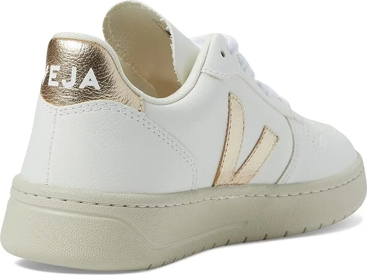 VEJA V-10 Women's Shoes Extra White/Platine 1 : EU 36 (US Women's 5) M, Leather - Image 4