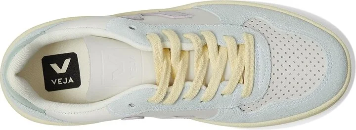 VEJA V-10 Women's Shoes Gravel/Parme/Menthol : EU 36 (US Women's 5) M, Suede - Image 2