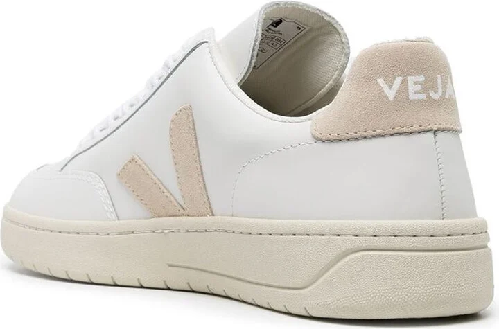 Veja V-12 Leather Sneakers - Image 3