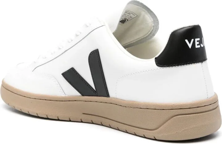 Veja V-12 Leather Sneakers - Image 3