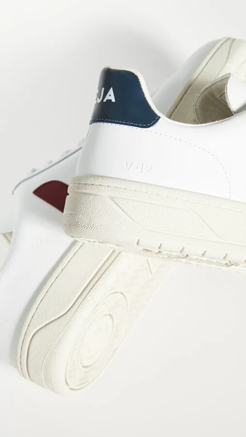 Veja V-12 Leather Sneakers - Image 4