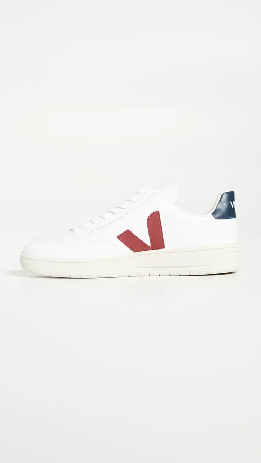 Veja V-12 Leather Sneakers - Image 5