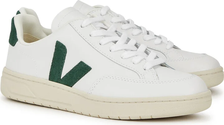 Veja V-12 Leather Sneakers - Image 2