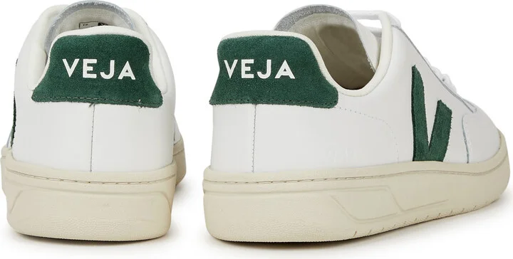 Veja V-12 Leather Sneakers - Image 3