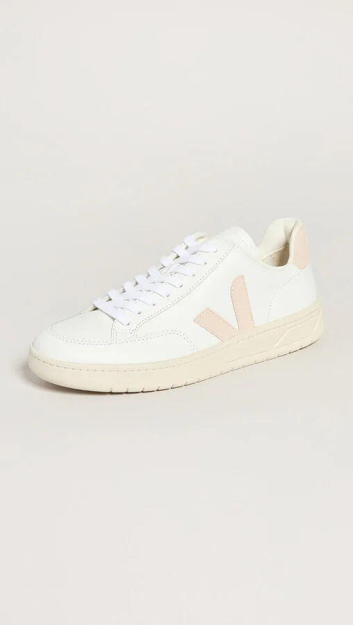 Veja V-12 Leather Sneakers - Image 3