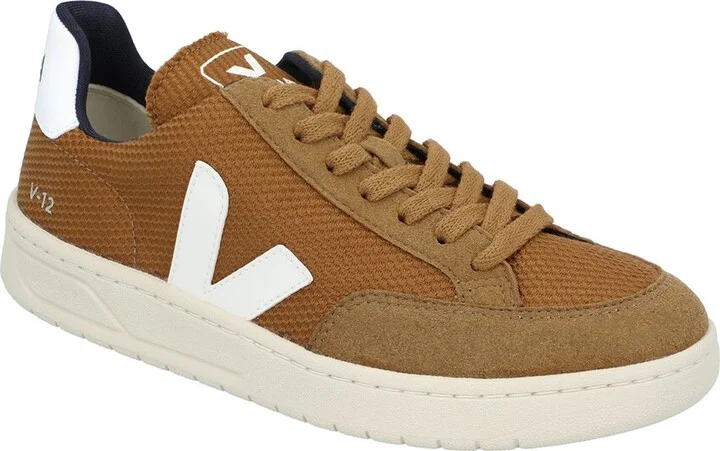 Veja V-12 Leather & Suede Trim B-Mesh Sneaker