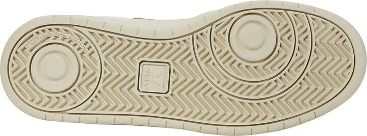 VEJA V-12 Men's Shoes Extra White/Camel : EU 39 (US Men's 6) M, Textile/Leather - Image 3