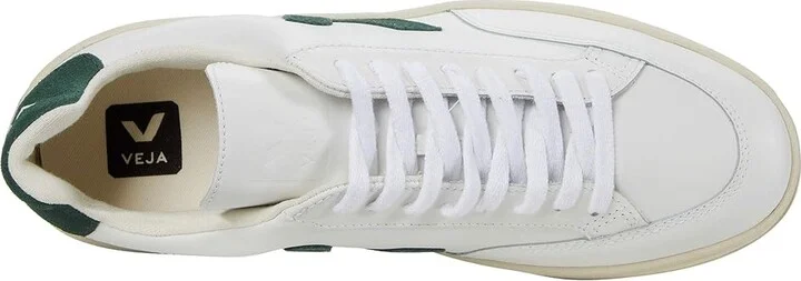 VEJA V-12 Men's Shoes Extra White/Cyprus : EU 40 (US Men's 7) M, Leather/Textile - Image 2