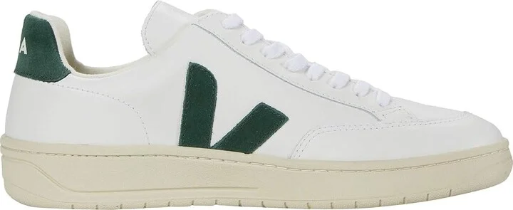 VEJA V-12 Men's Shoes Extra White/Cyprus : EU 40 (US Men's 7) M, Leather/Textile - Image 7