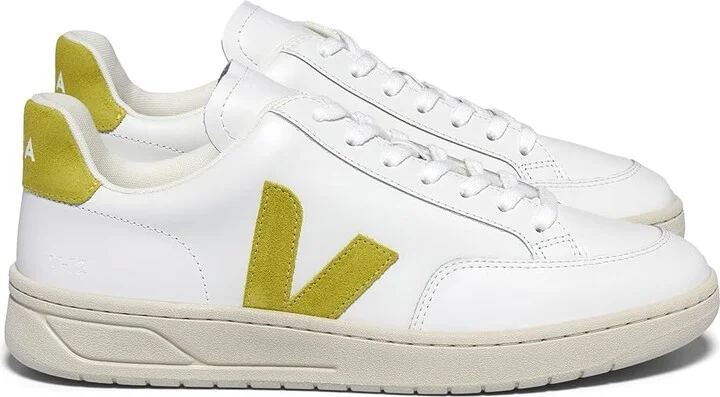 VEJA V-12 Men's Shoes Extra White/Liquor : EU 41 (US Men's 8) M, Textile/Leather - Image 3