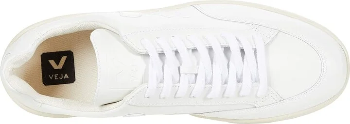 VEJA V-12 Men's Shoes Leather Extra White : EU 39 (US Men's 6) M, Leather/Textile - Image 2