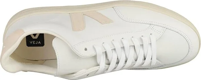 VEJA V-12 Men's Shoes Leather White/Extra White/Sable : EU 39 (US Men's 6) M, Leather/Textile - Image 2