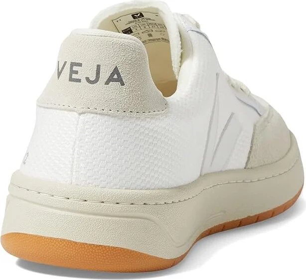 VEJA V-12 Men's Shoes White/Natural : EU 45 (US Men's 11.5) M, Textile/Leather - Image 4