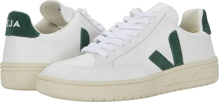 VEJA V-12 Women's Shoes Extra/White/Cyprus : EU 35 (US Women's 4) M