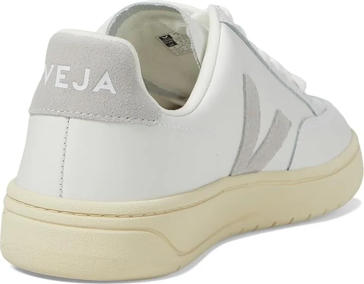 VEJA V-12 Women's Shoes Extra White/Light Grey : EU 36 (US Women's 5) M, Leather - Image 4