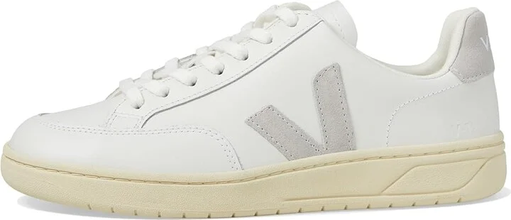VEJA V-12 Women's Shoes Extra White/Light Grey : EU 36 (US Women's 5) M, Leather - Image 6