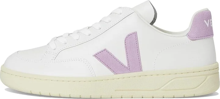 VEJA V-12 Women's Shoes Extra White Orchid : EU 40 (US Women's 9) M, Leather - Image 6