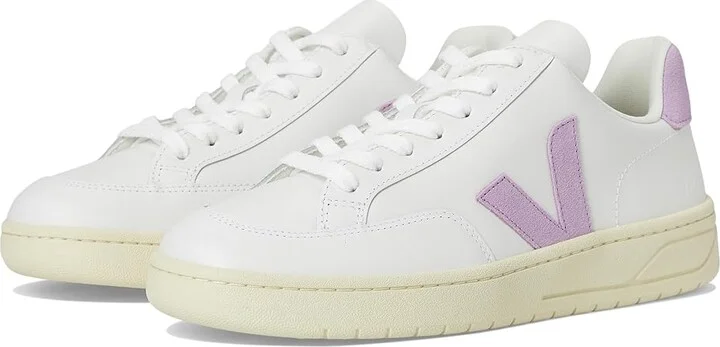 VEJA V-12 Women's Shoes Extra White Orchid : EU 40 (US Women's 9) M, Leather