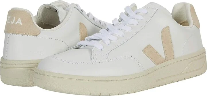VEJA V-12 Women's Shoes Extra White/Sable : EU 35 (US Women's 4) M