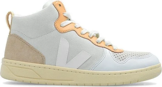 Veja V-15 High-Top Lace-Up Sneakers