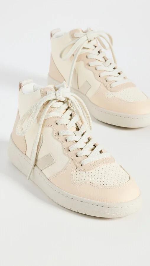 Veja V-15 High Top Sneakers - Image 2