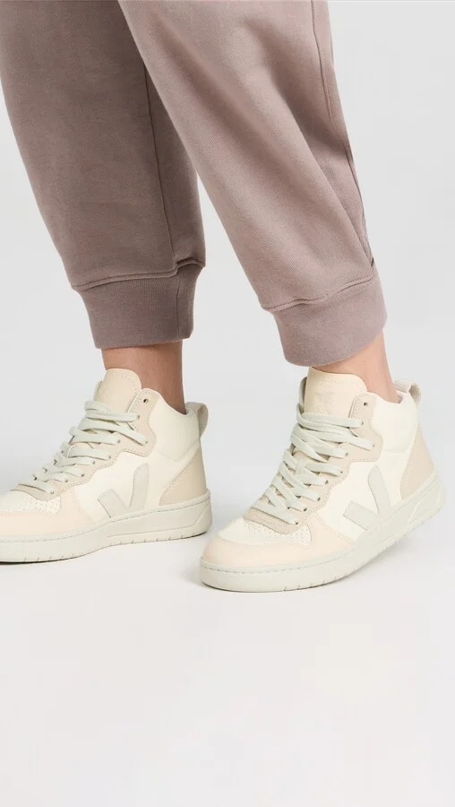 Veja V-15 High Top Sneakers - Image 4