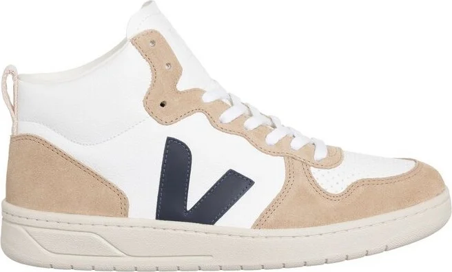 Veja V-15 Panelled High-Top Sneakers