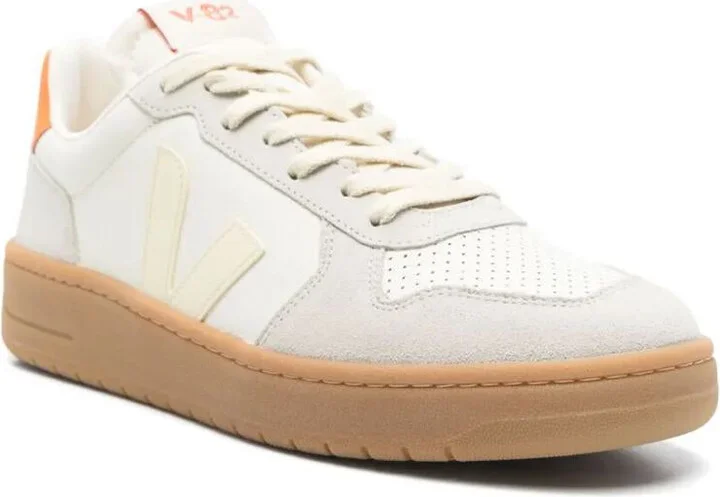 Veja V-82 Grained Leather Pure Sneakers Shoes - Image 4