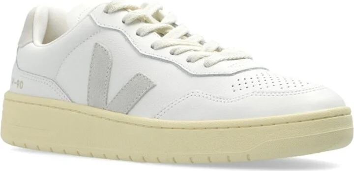 Veja V-90 Leather Sneakers - Image 2
