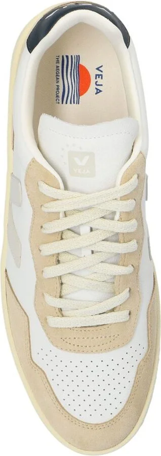 Veja V-90 Leather Sneakers - Image 4