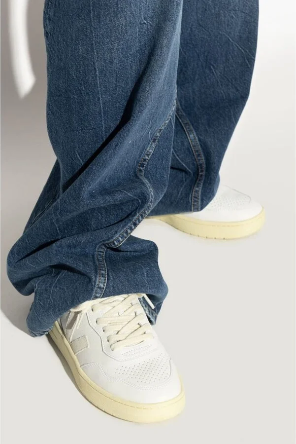 Veja V-90 Leather Sneakers - Image 4