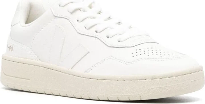 Veja V-90 Leather Sneakers - Image 4