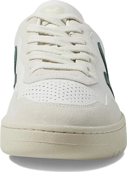 VEJA V-90 Men's Shoes Extra White/Cyprus : EU 45 (US Men's 11.5) M, Leather - Image 5