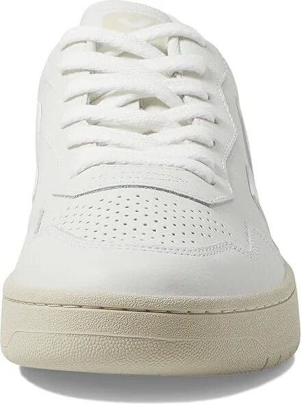 VEJA V-90 Men's Shoes Extra White : EU 43.5 (US Men's 10.5) M, Leather - Image 5