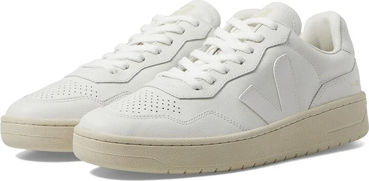 VEJA V-90 Men's Shoes Extra White : EU 43.5 (US Men's 10.5) M, Leather