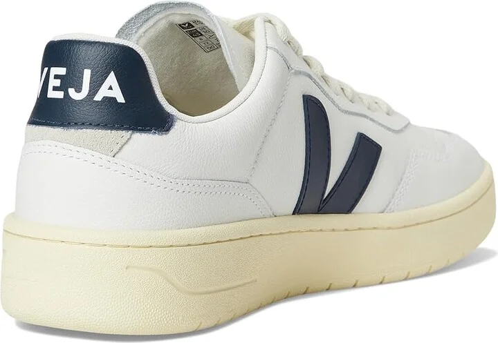 VEJA V-90 Men's Shoes Extra White/Nautico : EU 39 (US Men's 6) M, Leather - Image 4