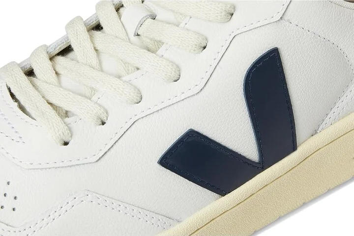 VEJA V-90 Men's Shoes Extra White/Nautico : EU 39 (US Men's 6) M, Leather - Image 7
