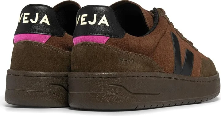 VEJA V-90 Men's Shoes Walnut/Black : EU 43 (US Men's 10) M, Leather - Image 2